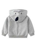 Shark Embroidery Zipper Hoodle - CCMOM