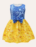 Snow White Sleeveless Party Dress