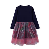 Starry Unicorn Gradient Mesh Dress - CCMOM