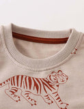Tiger Printed Pullover Sweatshirt - CCMOM