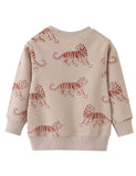 Tiger Printed Pullover Sweatshirt - CCMOM