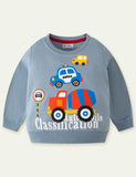 Truck Print Sweatshirt - CCMOM