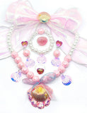 Undersea Mermaid Shell Necklace Accessories Set - CCMOM