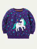 Unicorn Appliqu¡§| Sweatshirt - CCMOM